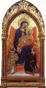 Gentile da Fabriano Madonna and child,with sts.lawrence and julian oil painting reproduction